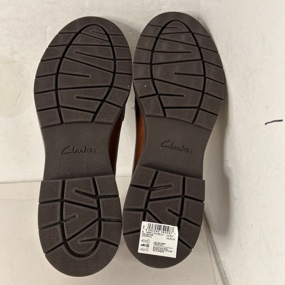 Clarks Collection Leather Loafer w. Tassel Westlynn Bella Tan Leather Sz 8.5 - Picture 7 of 7